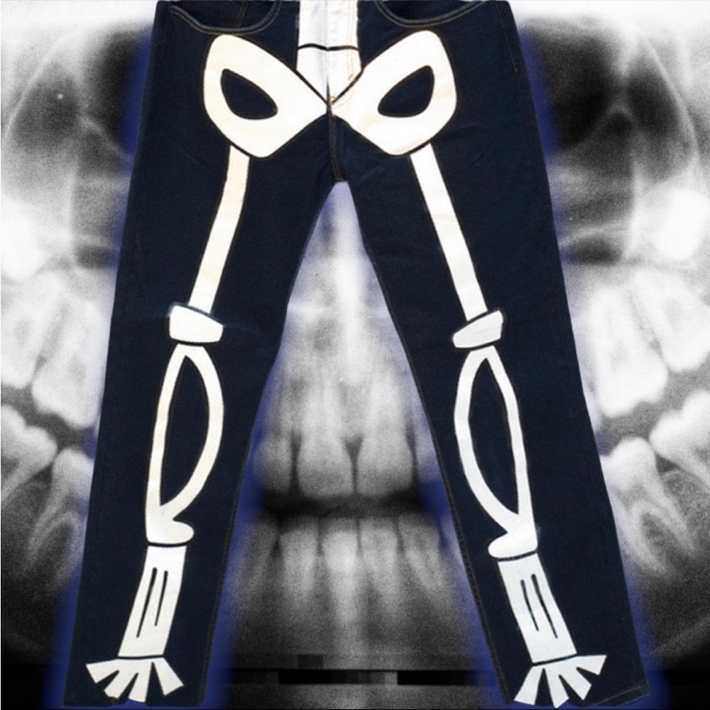 🆕 Slumpy Kev’s Skeleton 💀 X-Ray jeans 👖
